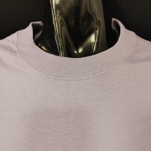 LADIE'S HANES BEEFY T CREW NECK T SHIRT LAVENDER